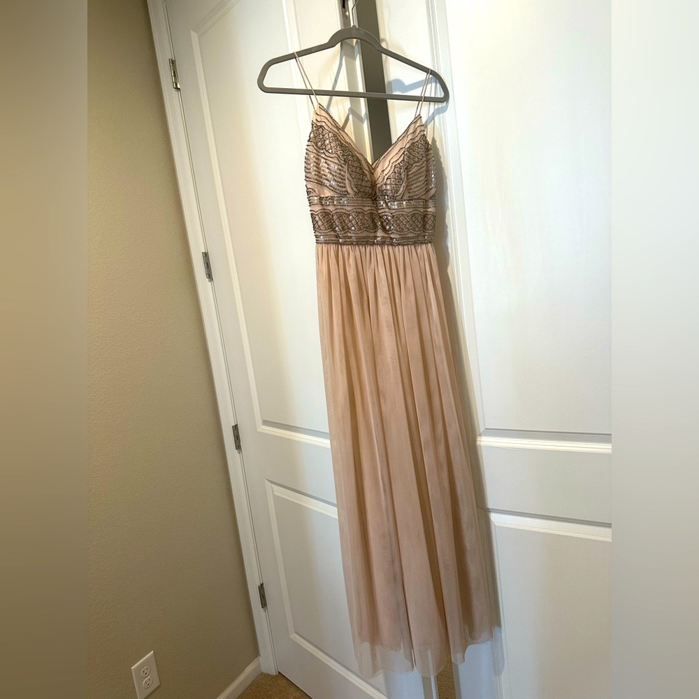 Altar’d State Maxi formal dress with beading